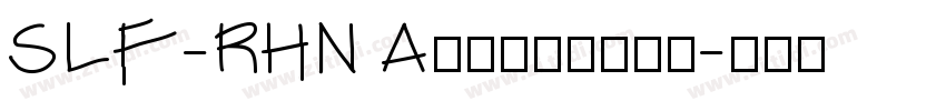 SLF-RHN Architect字体转换